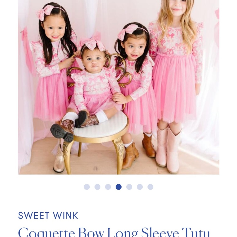 Sweet wink bow dress
